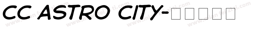 cc astro city字体转换